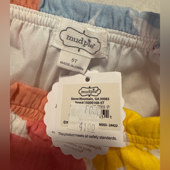 NWT Mud Pie Multicolor Ruffle Dress - Picture 3 of 6